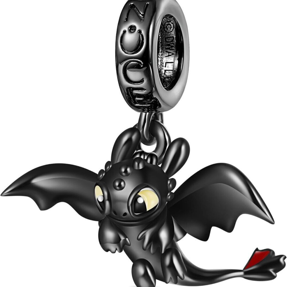 Sterling Silver Toothless Flapping Wings Pendant Charm Women Gift